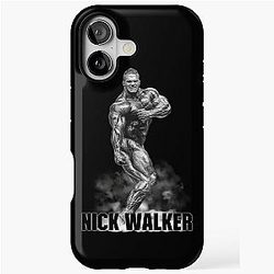 Nick Walker Triceps Pose Bodybuilder BW iPhone Tough Case