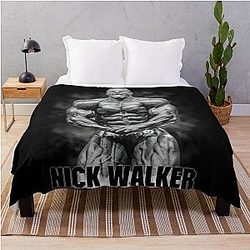 Nick Walker Most Muscular Bodybuilder Throw Blanket