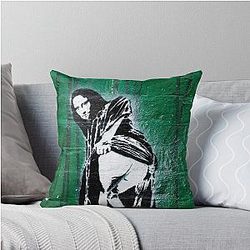 The Mona Lisa by Nick Walker Throw Pillow