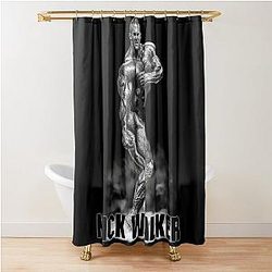 Nick Walker Triceps Pose Bodybuilder Shower Curtain
