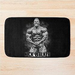 Nick Walker Most Muscular Bodybuilder BW Bath Mat