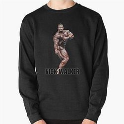 Nick Walker Triceps Pose Bodybuilder Pullover Sweatshirt