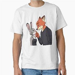 Nick Wilde and Judy Hopps Zootopia Movie Duo Design Classic T-Shirt