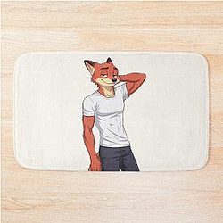 Nick Wilde Zootopia Fox - Zootopia Movie Character Art Bath Mat