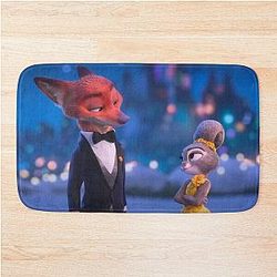 Zootopia 2 Romantic Judy Hopps Nick Wilde Sticker Pack phone cases shirt journals bags blankets etc Zootopia Merch Animation Movie Bath Mat