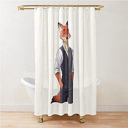 Zootopia Nick Wilde Character Zootropolis Fox Movie Art Shower Curtain