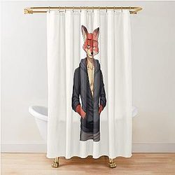 Nick Wilde Zootopia Fox Movie Character Artwork Shower Curtain