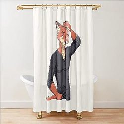 Zootopia Fox Nick Wilde - Zootopia Movie Furry Artwork Shower Curtain