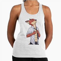 Nick Wilde Fox Fanart Zootopia Character Racerback Tank