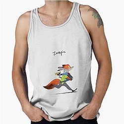 Nick Wilde Judy Hopps Fanart Running Tank Top