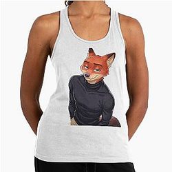 Zootopia Nick Wilde Fox Movie Character Racerback Tank Top
