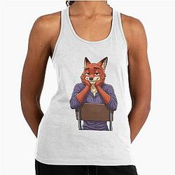 Zootopia Nick Wilde Fan Art Racerback Tank Top