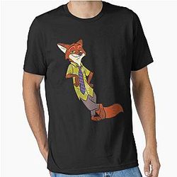 Nick Wilde Cool Fox Charming Character Design Essential T Shirt