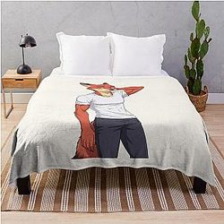 Nick Wilde Zootopia Fox Zootropolis Movie Character Art Throw Blanket
