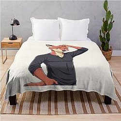 Zootopia Fox Nick Wilde Zootropolis Movie Furry Art Throw Blanket