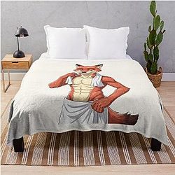Nick Wilde Fox Zootropolis Movie Furry Character Throw Blanket
