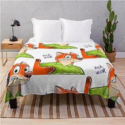 Nick Wilde Fox Throw Blanket