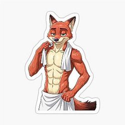 Zootopia Nick Wilde Fox Movie Furry Character Sticker