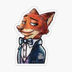 Nick Wilde Elegant Zootopia 2 Sticker