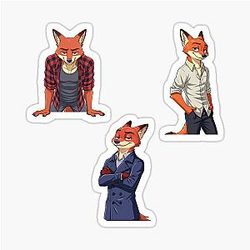 The Nick Wilde Fan Collection Stickers