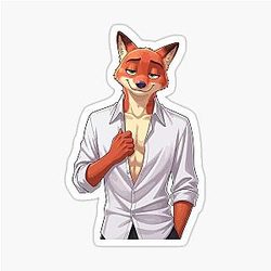 Nick Wilde Zootopia Fox Character Zootropolis Movie Art Sticker
