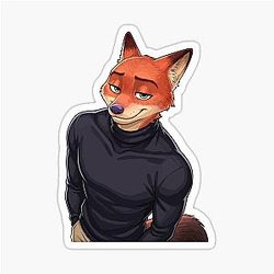 Zootropolis Nick Wilde Zootopia Fox Movie Character Design Sticker