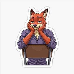 Zootopia Nick Wilde Fan Art Sticker