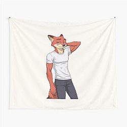 Nick Wilde Zootopia Fox - Zootopia Movie Character Art Tapestry