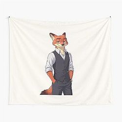 Nick Wilde Character Zootopia Fox Movie Tapestry