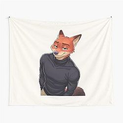 Zootropolis Nick Wilde Zootopia Fox Movie Character Design Tapestry