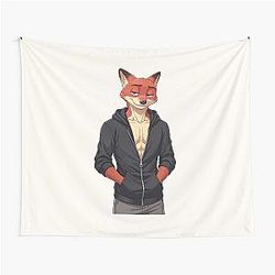 Nick Wilde Zootopia Fox Movie Character Artwork Tapestry