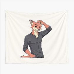 Zootopia Nick Wilde Zootropolis Movie Furry Artwork Tapestry