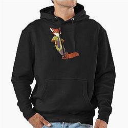 Nick Wilde Cool Fox Charming Cartoon Design Hoodie