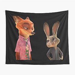 Zootopia 2 Judy Hopps Nick Wilde Sticker Pack phone cases shirt journals bags blankets Animation Movie Tapestry