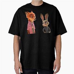 Zootopia 2 Funny Judy Hopps Nick Wilde Sticker Pack phone cases shirts journals bags blankets etc Zootopia Merch Animation Movie Oversized T-Shirt