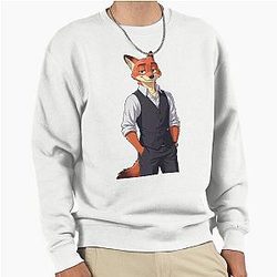Zootopia Nick Wilde Character Zootropolis Fox Movie Art Pullover Sweatshirt