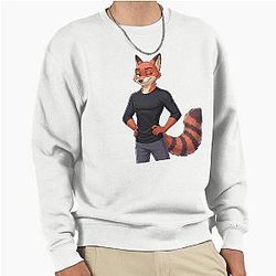 Nick Wilde Furry Art from Zootopia Pullover Sweatshirt