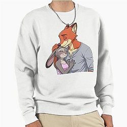 Zootopia Nick Judy Hopps Fox Bunny Movie Character Art Sweatshirt