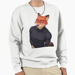 Zootropolis Nick Wilde Zootopia Fox Movie Character Design Pullover Sweatshirt