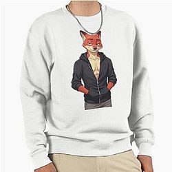 Nick Wilde Zootopia Fox Movie Character Artwork Pullover Sweatshirt
