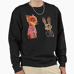 Zootopia 2 Funny Judy Hopps Nick Wilde Sticker Pack phone cases shirt journals bags blankets etc Zootopia Merch Animation Movie Pullover Sweatshirt