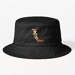 Nick Wilde Cool Fox Charming Cartoon Character Design Bucket Hat