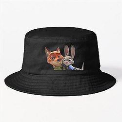 Zootopia Judy Hopps Nick Wilde Selfie Sticker Pack phone cases shirt journals bags blankets etc Zootopia Merch Animation Movie Bucket Hat