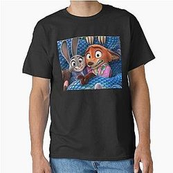 Zootopia 2 Judy Hopps Nick Wilde Sticker Pack phone cases shirt journals bags blankets etc Zootopia Merch Animation Movie Classic T-Shirt