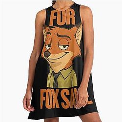 Zootopia Nick Wilde Inspired A-Line Dress