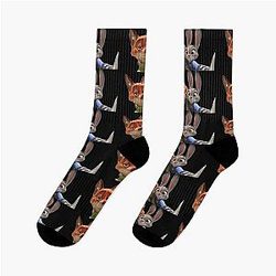Zootopia Judy Hopps Nick Wilde Sticker Pack phone cases shirt journals bags blankets etc Zootopia Merch Animation Movie Socks