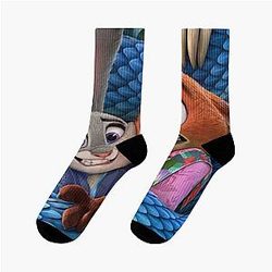 Zootopia 2 - Judy Hopps and Nick Wilde Sticker Pack, phone cases, shirt, journal, bag, blanket, etc, Zootopia Merch Animation Movie Socks