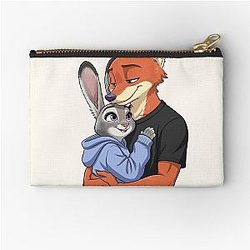 Zootopia Nick Judy and Fox Bunny Furry Character Zipper Pouch