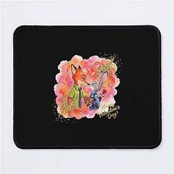 Judy Hopps and Nick Wilde Happy Valentine's Day Mouse Pad