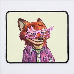 Nick Wilde in Pink Glasses - Zootopia 2 Mouse Pad